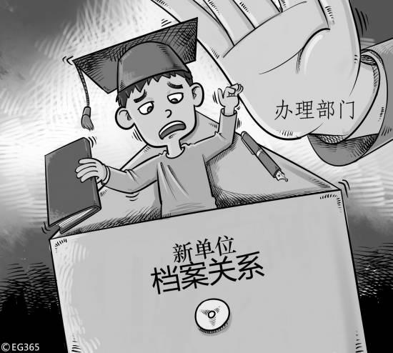 流動難 58.5%大學生畢業轉移檔案關系時遇麻煩-中國教育1
