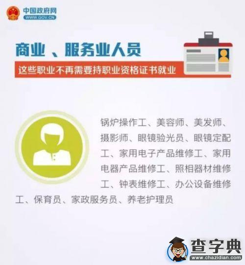 與你有關!這90種職業不再需要“資格證”6