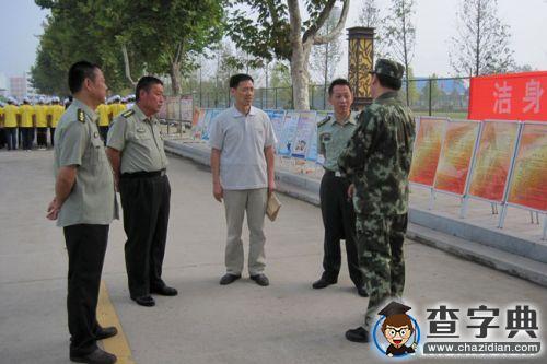省軍區、省教育廳來宿州學院檢查2015級新生軍訓工作2